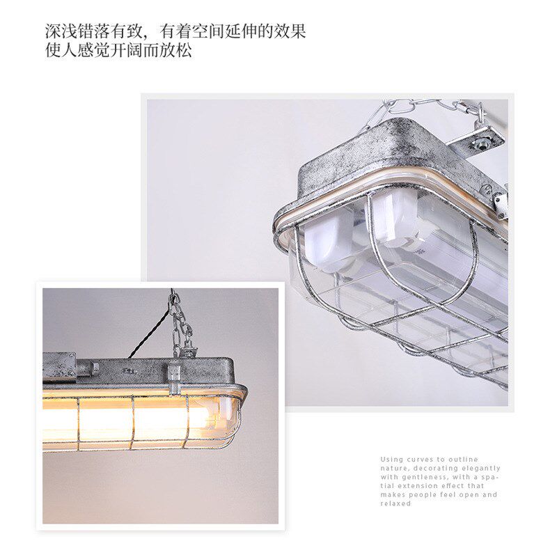 美式工业风卧室灯吧台餐厅复古怀旧LOFT咖啡厅服装店工作室长条灯