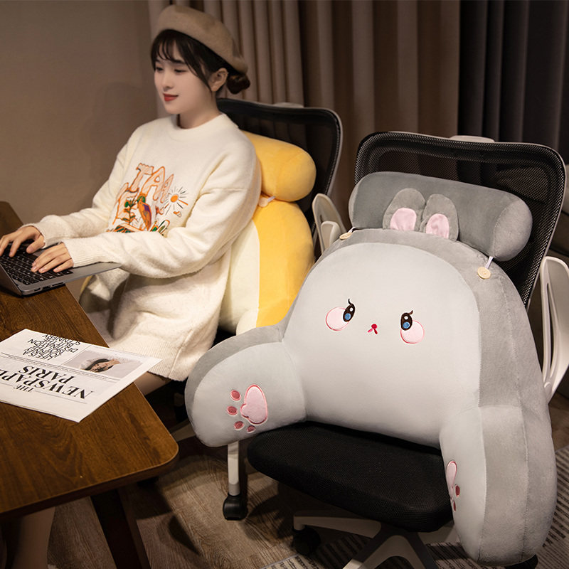 兔子猫咪靠枕床头软包靠背垫儿童飘窗办公室椅子护腰抱枕床上靠垫,居家布艺,床头靠垫,淘宝优惠券,粉丝福利购,淘宝优惠卷