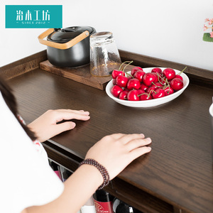 治木工坊全实木餐边柜北欧简约橡木酒柜橱柜日式收纳柜厅柜储物柜