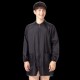 理发师工作服美发长袖 剪发男女通用宠物店工服防碎发 大工服拉链衫