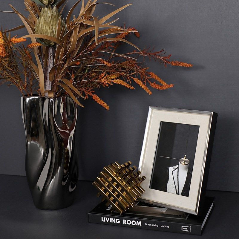 轻奢样板房间客厅书房售楼处大厅装饰品创意摆件花艺相框搭配套装,家居饰品,装饰摆件,淘宝优惠券,粉丝福利购,淘宝优惠卷