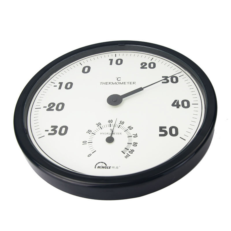 明高TH306双金属温湿度计家用车间办公室仓库大表盘30CM