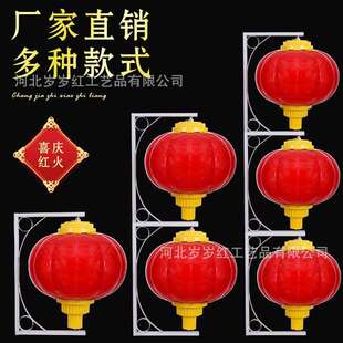 亚克力LED塑料灯杆灯笼市政路边亮化节日工程灯笼磨砂材质串灯笼