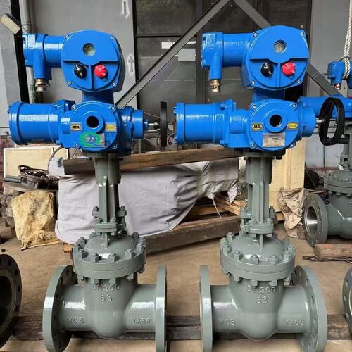 485煤矿专用电动闸阀MZ941H-63C DN200智能一体式电动执行器ZBK60