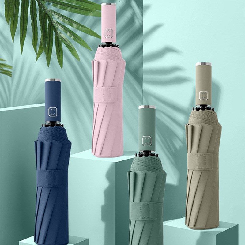 全自动商务风纯色三折伞抗风挡雨坚韧伞架晴雨两用男女会议折叠伞,居家日用,伞,淘宝优惠券,粉丝福利购,淘宝优惠卷