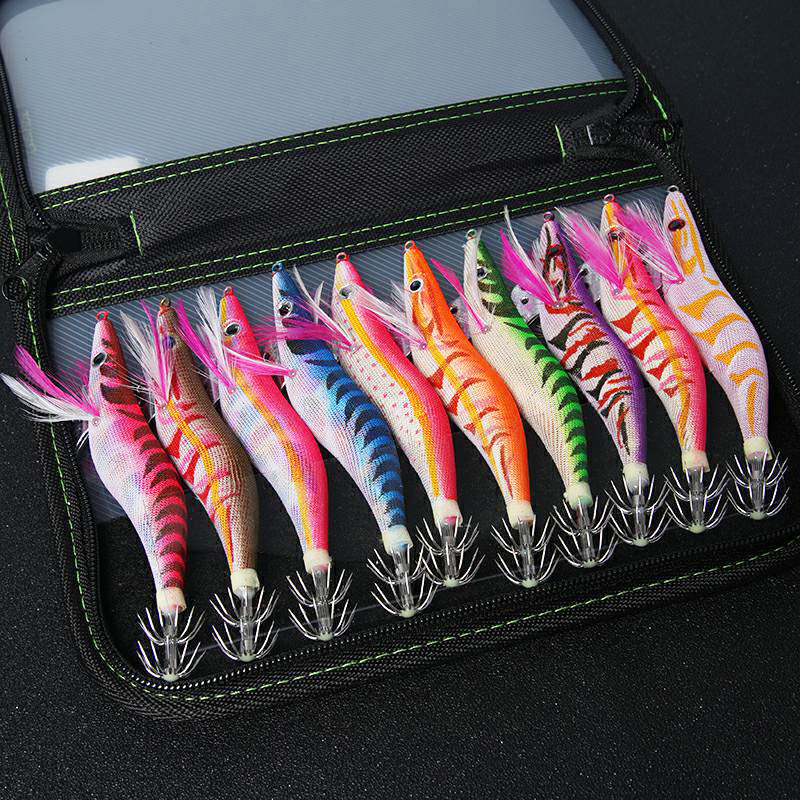 木虾响珠鱿鱼钩套装夜光章鱼钩路亚假饵鱼饵渔具闪电10只装送虾包,户外/登山/野营/旅行用品,活饵/谷麦饵等饵料,淘宝优惠券,粉丝福利购,淘宝优惠卷