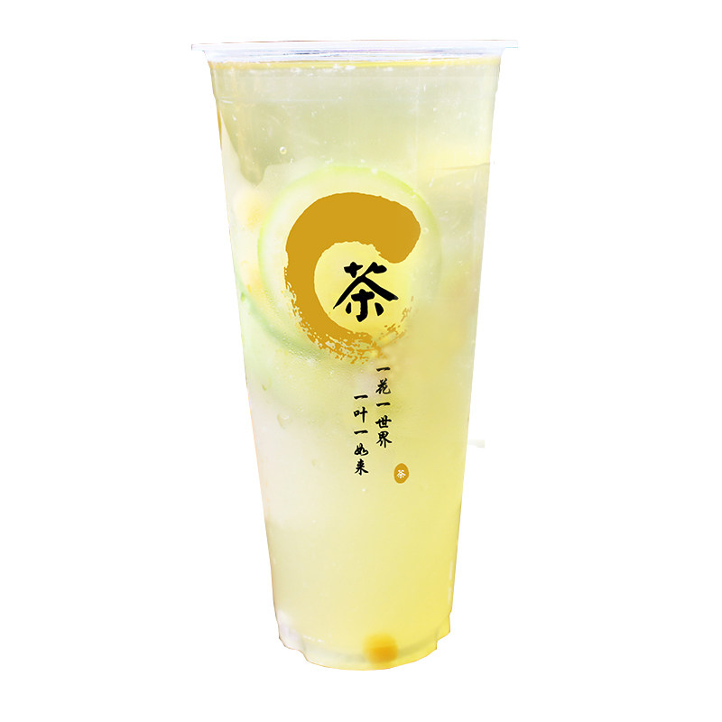 可封口90口径奶茶杯塑料杯700ml500注塑杯一次性奶茶杯子商用带盖