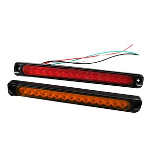 15灯货车边灯12v24v警示信号转向灯刹车防追尾长亮流水爆闪多模式