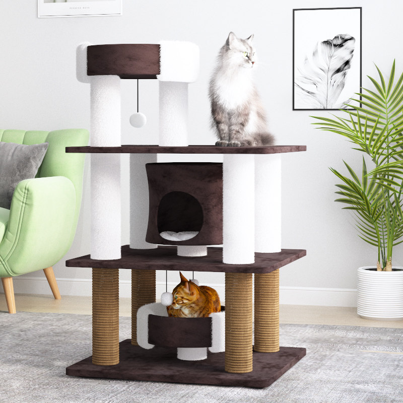 猫咪猫爬架猫窝猫树一体网红猫抓爬柱剑麻别墅大型猫塔猫咪架子,宠物/宠物食品及用品,猫爬架,淘宝优惠券,粉丝福利购,淘宝优惠卷