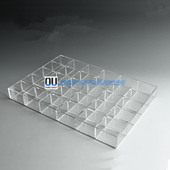 亚克力多格钥匙盒格子盘珠宝展示盒透明塑料首饰收纳盒陈列架 包邮