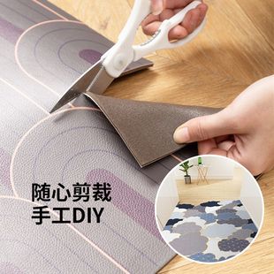 入户门pvc地垫皮革可擦洗垫子进门脚垫家用门口地毯轻奢免洗门垫