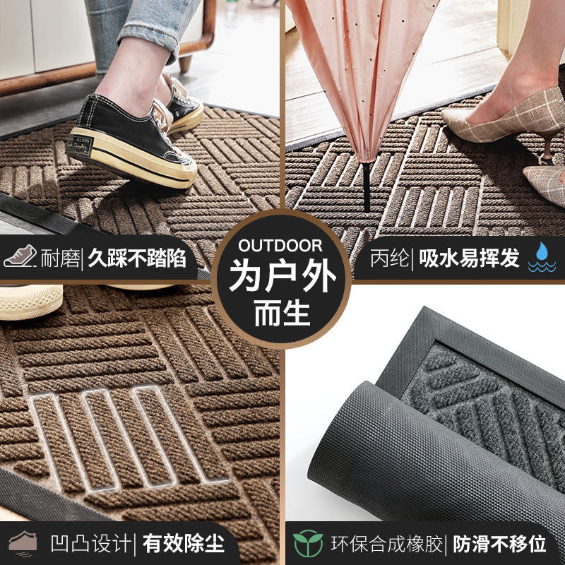 酒店别墅大门口地垫门垫防滑垫吸水脚垫商场进门入户防尘家用灰色,居家布艺,家用脚垫,淘宝优惠券,粉丝福利购,淘宝优惠卷