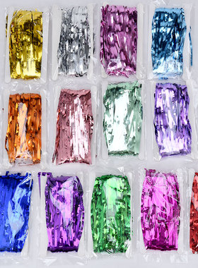 雨丝帘 万圣节门帘生日年会装饰彩带 舞台结婚庆典晚会拍照背景墙