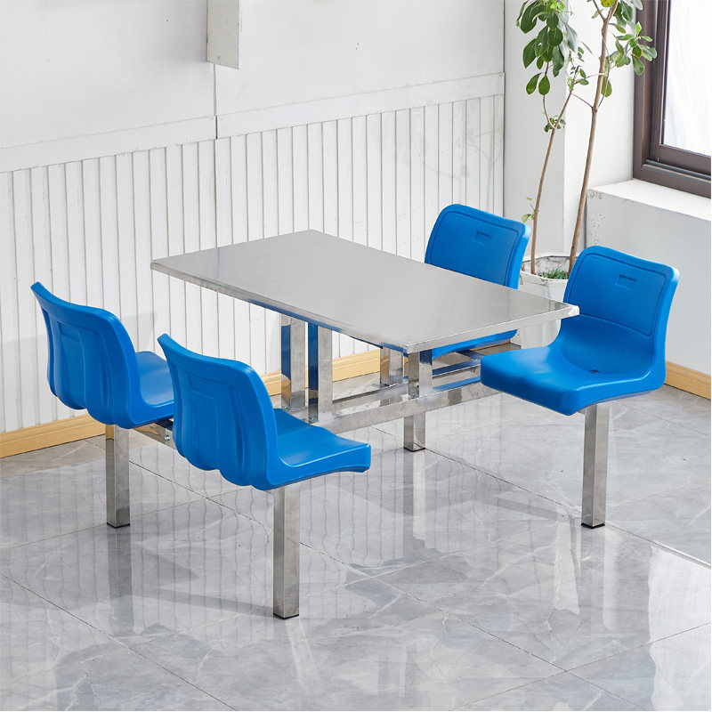 公司员工食堂餐桌椅4人连体不锈钢餐桌学校食堂学生餐厅桌椅组合,商业/办公家具,食堂餐桌椅,淘宝优惠券,粉丝福利购,淘宝优惠卷
