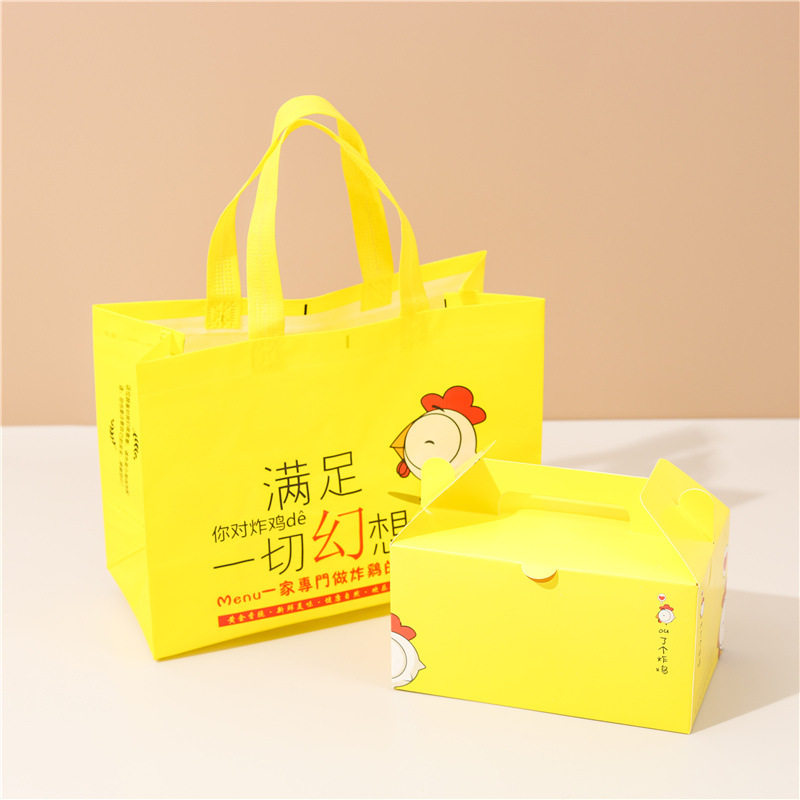 加厚炸鸡盒整鸡盒商用国潮外卖打包盒餐盒全鸡盒免折韩式小吃盒图片