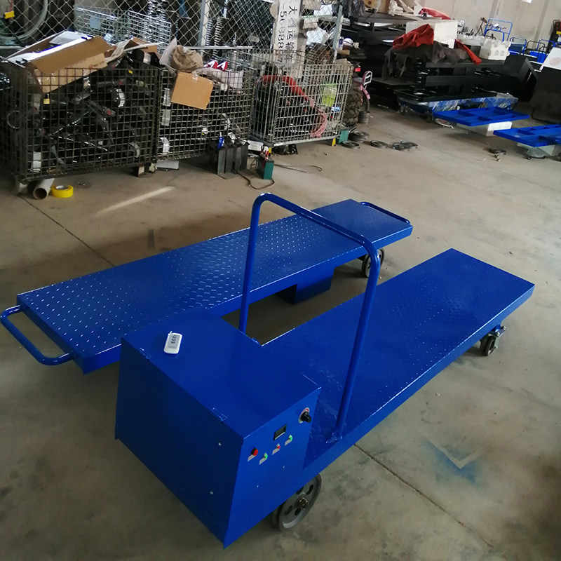 电动平板运输车大棚轨道车轨道运输车蔬菜农业运输车果园遥控平板