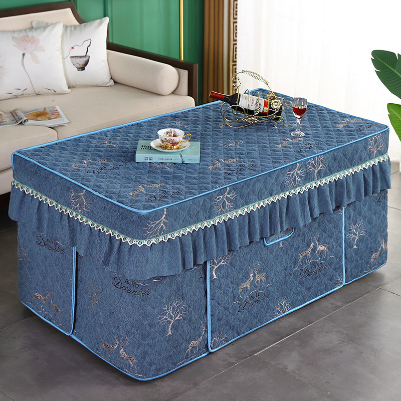 冬季新款电炉罩烤火罩加厚双面毛绒长方形壁纸套电茶几火炉罩被套,居家布艺,烤火罩,淘宝优惠券,粉丝福利购,淘宝优惠卷