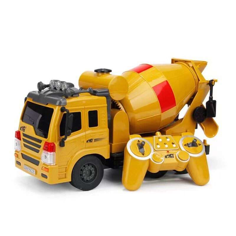 超大号遥控搅拌机11通工程水泥混凝土搅拌车男孩玩具电动泥罐车