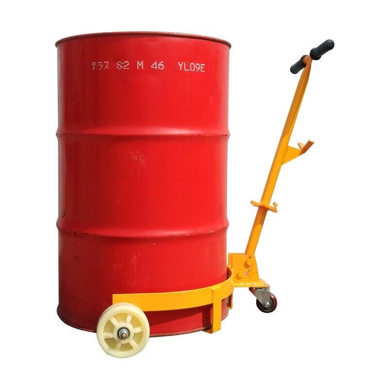杰叉低位油桶搬运车手拉油桶车开口便携式扶桶手推油桶车移动底座