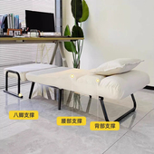躺椅折叠午休办公室午睡两用椅折叠单人床可躺可坐靠背懒人沙发椅