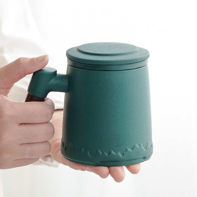 泡茶杯子男女大容量茶水分离陶瓷办公室茶道杯带过滤茶漏水杯定制,餐饮具,茶杯,淘宝优惠券,粉丝福利购,淘宝优惠卷