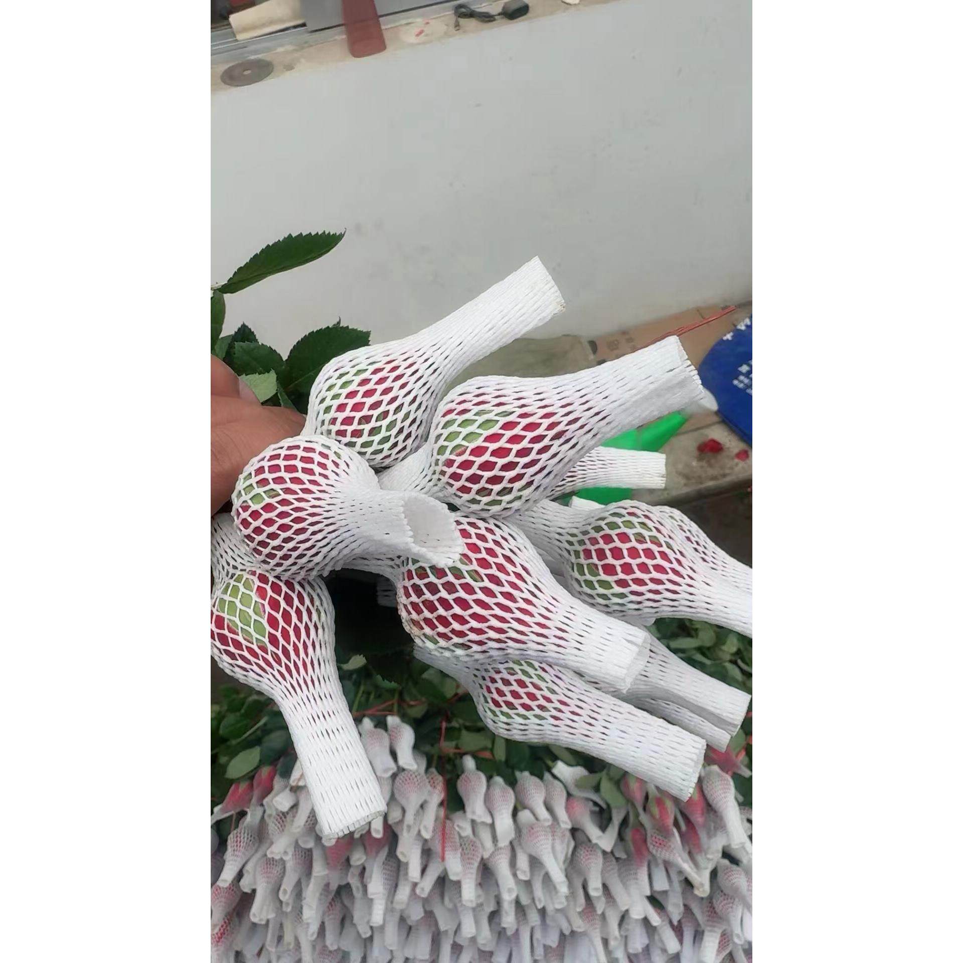 玫瑰花网套珍珠棉泡沫网套防震防摔包装保护花苞网套10*2