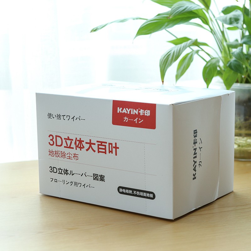卡印 静电除尘抹布除尘纸一次性拖地不吸尘纸布100片干湿两用