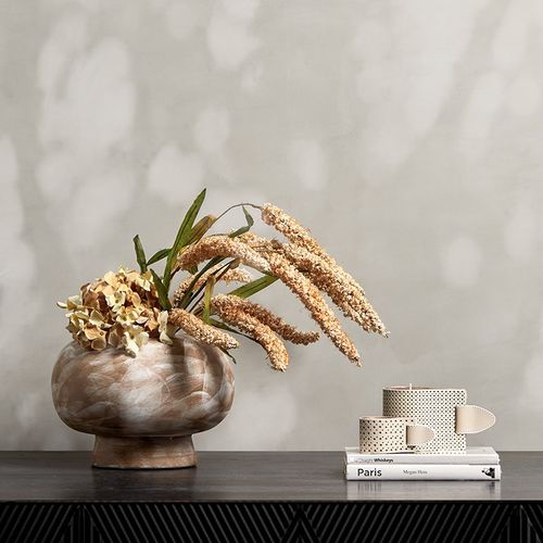 侘寂风摆件陶罐花瓶台面干花插花器民宿客餐厅桌面装饰香薰蜡烛台