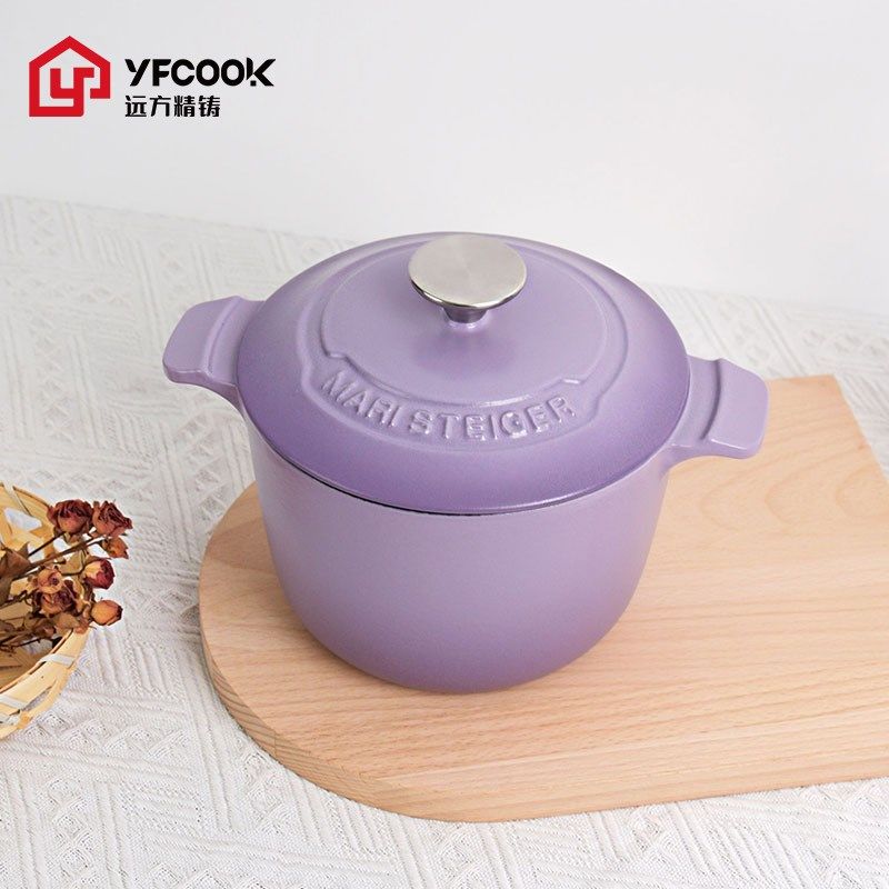 YFcook饭釜锅珐琅锅家用多功能锅宫廷煲迷你单人锅蒸煮粥汤锅炖锅