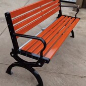 公园椅防腐木烤漆腿架长度1.5 1.2标准国标