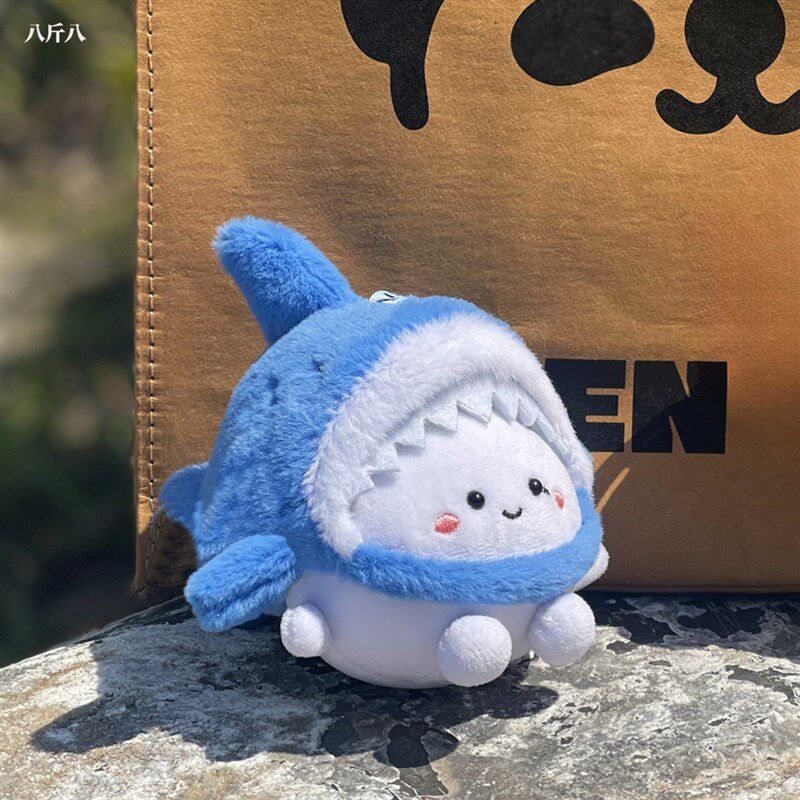 【鲨莎球球】乒乓球毛绒挂件可爱创意玩偶玩具头套可拆丨八斤八