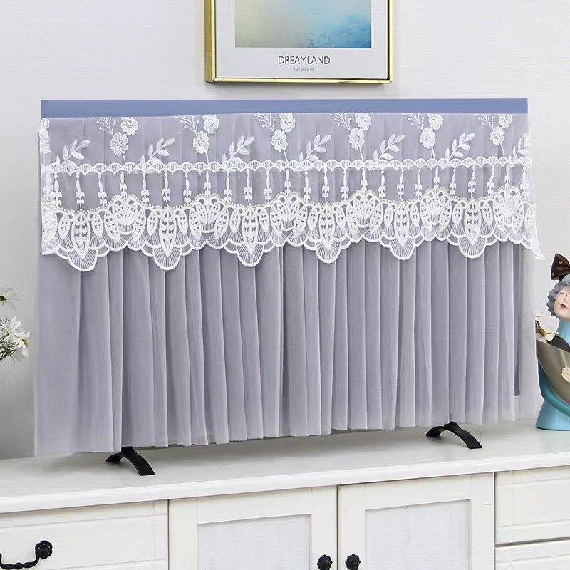 电视机罩防尘罩套盖布2023年液晶新款盖巾65寸55寸挂式蕾丝简约,居家布艺,电视机罩,淘宝优惠券,粉丝福利购,淘宝优惠卷