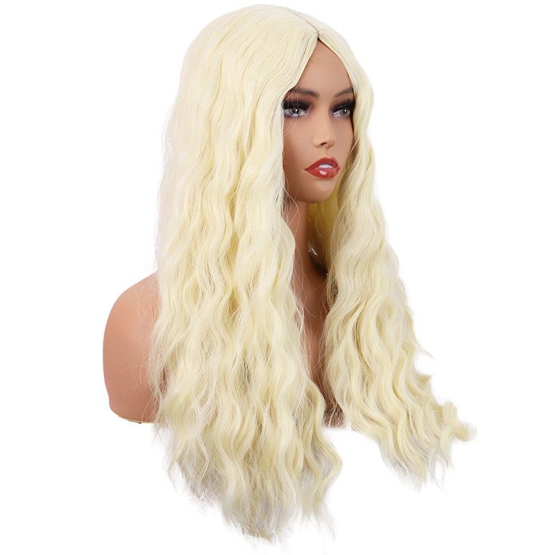 潼漫 cos假发女长发动漫高温丝蓬松Lolita长卷发浅金色中分全头套,美发护发/假发,淘宝优惠券,粉丝福利购,淘宝优惠卷