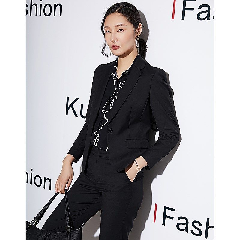 西装套装女2024新款时尚气质职业正装公务员小个子西服面试工作服