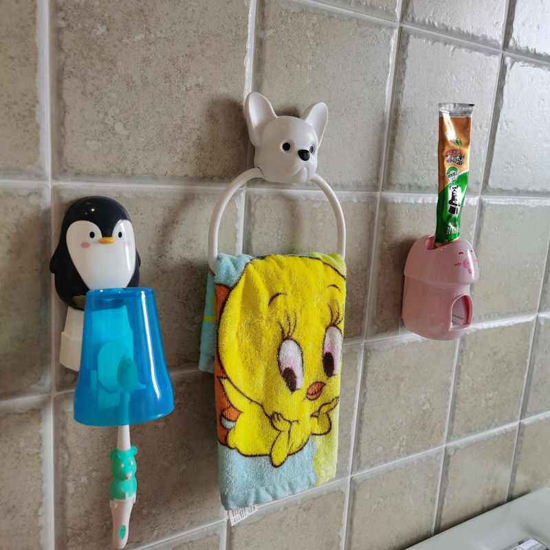 卡通牙杯壁挂儿童牙刷架杯架宝宝创意可爱防摔漱口杯挂墙洗漱套装,家庭/个人清洁工具,牙刷架/牙具座,淘宝优惠券,粉丝福利购,淘宝优惠卷