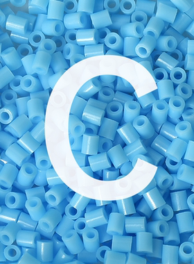 点星鸟2.6mm拼豆补充包高品质500粒袋装C色系融合豆兼容coco婆娑