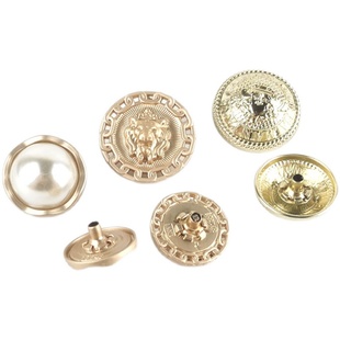 珍珠四合扣狮子图案按扣羽绒服夹克衫钮扣西装衬衫纽扣大衣扣暗扣