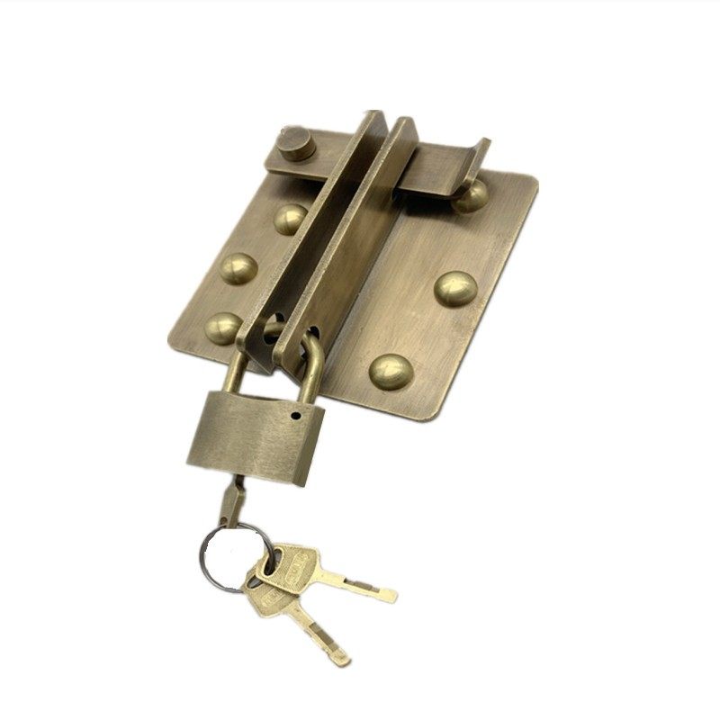 老式木门插销挂锁大门插销门栓免打孔双开门插销卡扣明装纯铜插销,基础建材,明插销,淘宝优惠券,粉丝福利购,淘宝优惠卷