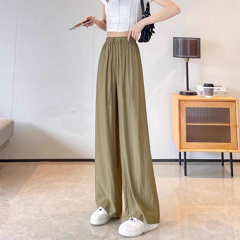 女童休闲山本裤2024新款大童夏装洋气长裤薄款宽松防蚊直筒阔腿裤