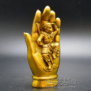 纯铜佛手摆件五指山摆件如来佛手孙悟空齐天大圣如来神掌工艺品