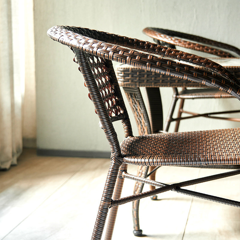 户外藤椅单人休闲靠背椅编织家用老人庭院室外简约阳台小腾桌椅子,住宅家具,其它椅子,淘宝优惠券,粉丝福利购,淘宝优惠卷
