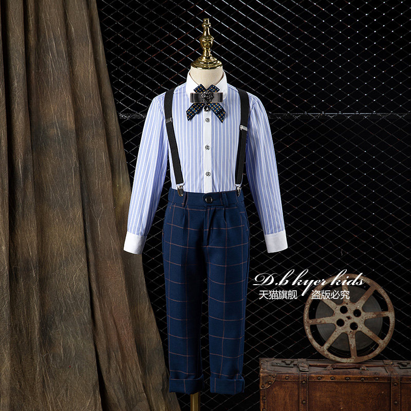 男童礼服夏季儿童正装小主持人钢琴演奏西服套装幼儿园毕业照西服