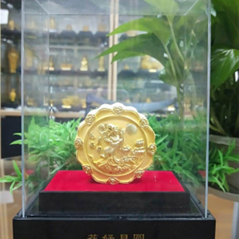 绒砂金中秋月饼摆件家居创意工艺品办公室活动送员工客户礼品包邮,家居饰品,装饰摆件,淘宝优惠券,粉丝福利购,淘宝优惠卷