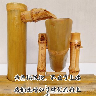 惊鹿流水竹排器日式阳台造景茶台水泵庭院石槽鱼缸装饰摆件循环水