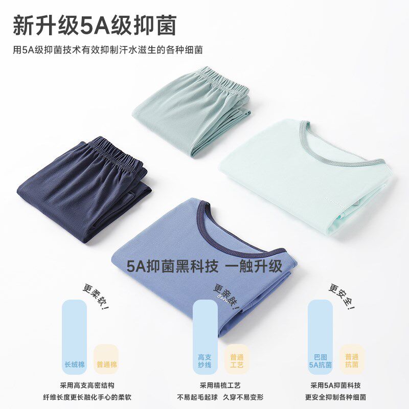 儿童睡衣春夏季薄款纯棉男童女童中大童长袖家居服套装全棉空调服