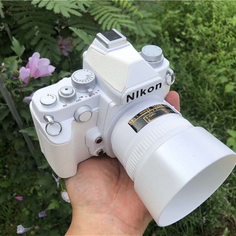 高端单反相机DF模型 黑白桌面摆件装饰品 适用居室展示的相机模型