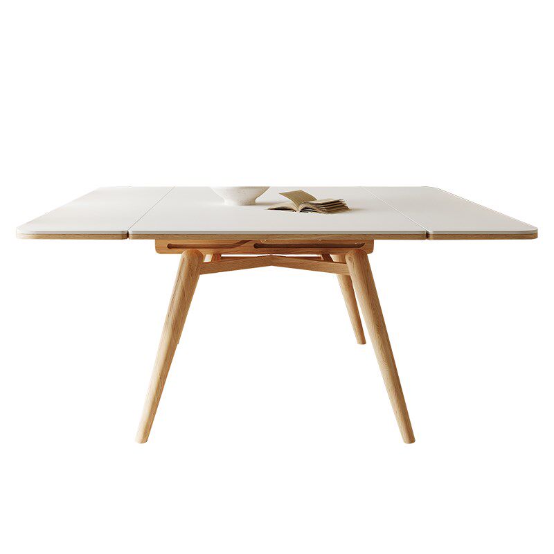 实木岩板餐桌椅组合2024新款简约亮光可变方桌两用长方形伸缩餐桌,住宅家具,岩板餐桌,淘宝优惠券,粉丝福利购,淘宝优惠卷