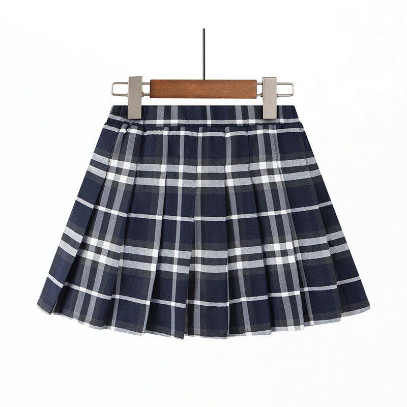 儿童格子半身裙新款小学生校服裙子春秋季学院风百褶裙女童jk短裙