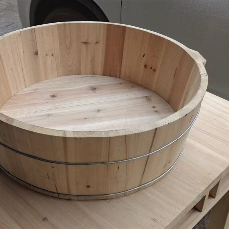 环保无漆泡脚木桶加大双人洗脚大号木盆洗脸盆儿童老人洗澡盆饭盆