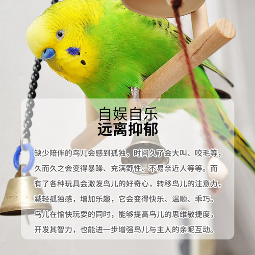 达洋直营 鸟玩具鹦鹉磨牙啃咬娱乐攀爬玩具文鸟玄凤虎皮牡丹鹦鹉
